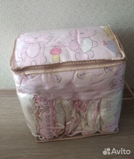 Бортики в детскую кроватку Сонный гномик