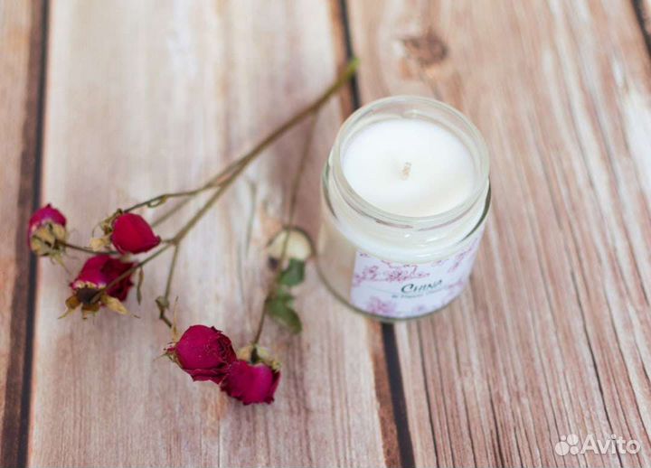 Ароматические свечи из соевого воска ручной работы