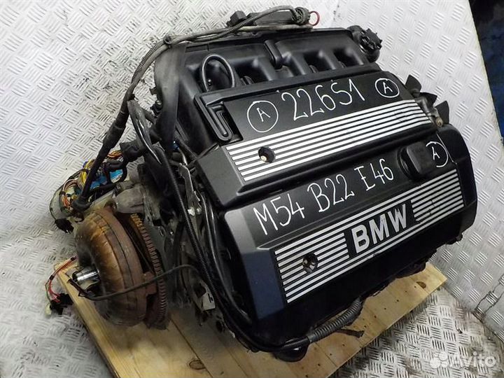 Двигатель (двс) BMW 5 E39 226S1 M54B22 2.2 Бензин