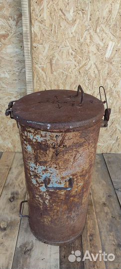 Бак металлический с крышкой