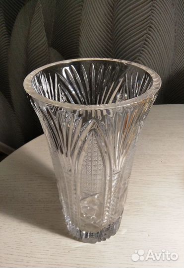 Хрустальная ваза, винтаж СССР, 1980-е гг