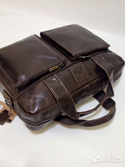 Сумка новая мужская кожаная портфель 4 А
