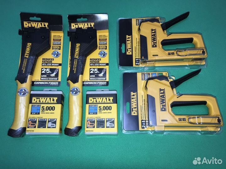 Степлеры DeWalt, Bostitch, Milwaukee