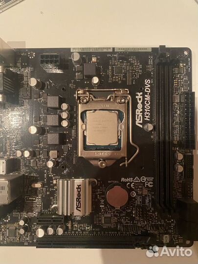 Материнка H310CM-DVS + процессор i7 8700k