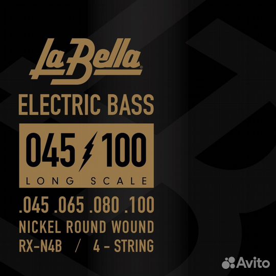 Струны для Бас-гитары 45-100 La Bella RX-N4B Nicke