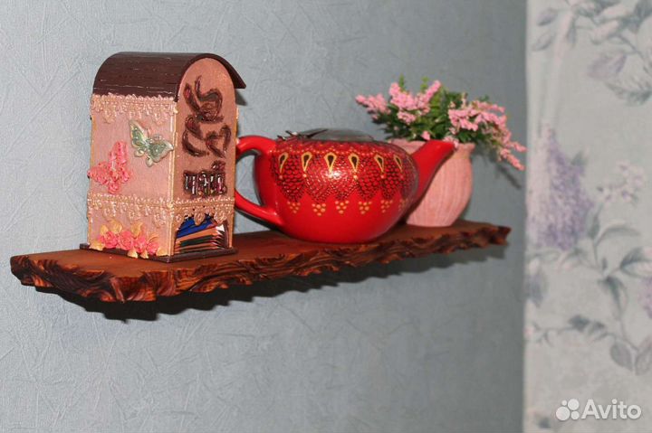 Полка настенная деревянная