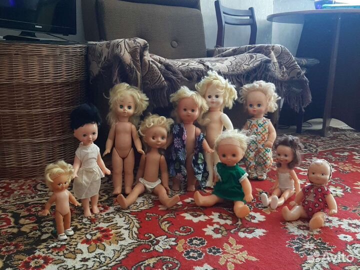 Винтаж СССР, игрушки, куклы, сумки, надувной тел