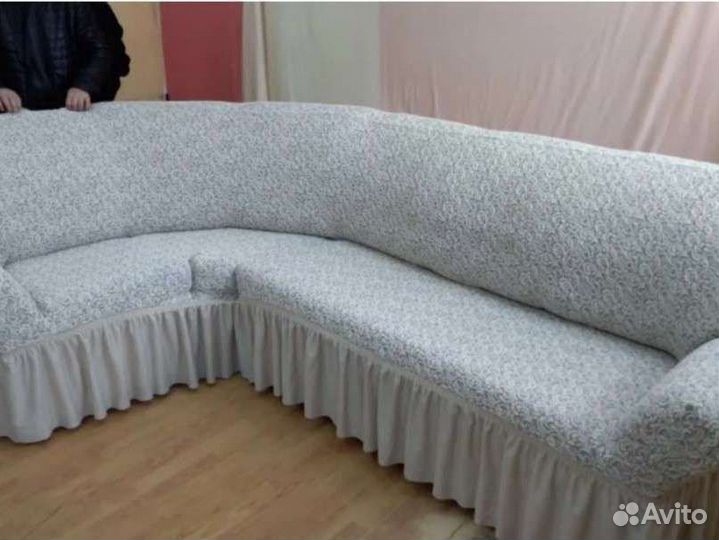 Чехлы на угловой диван и кресло