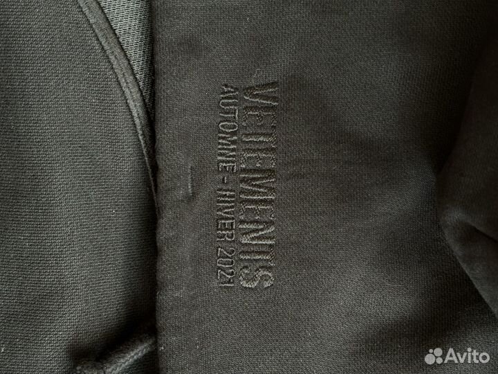 Vetements hip hop script худи 100% оригинал