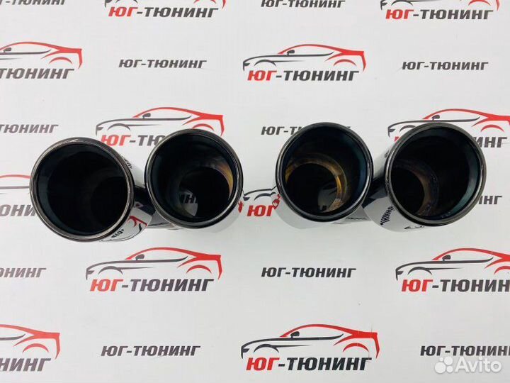 Насадки на выхлоп двойные M black 89 мм Bmw Bmw