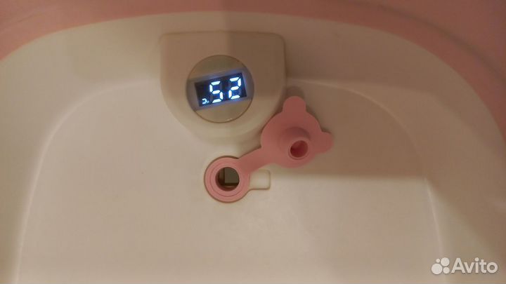 Ванночка для купания складная с термометром