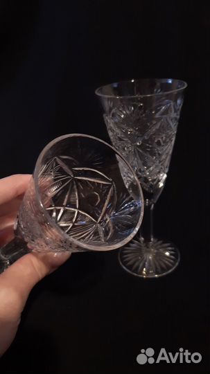 Фужеры хрустальные СССР