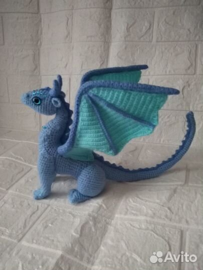Дракон игрушка мягкая ручная работа