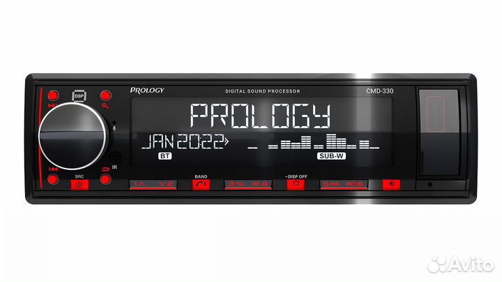 Автомагнитола Prology CMD-330 c Bluetooth/DSP