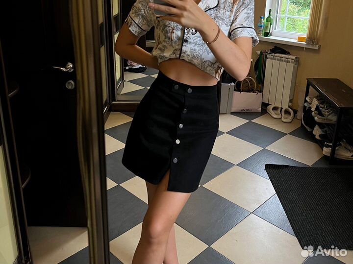 Юбка бархат