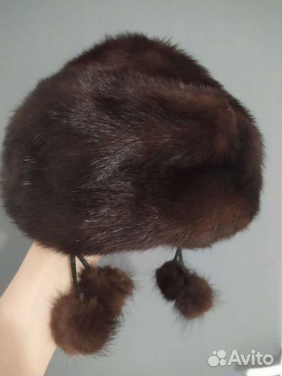 Шапка норковая женская