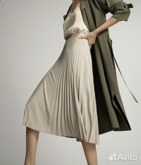 Плиссированная юбка Massimo Dutty размер L