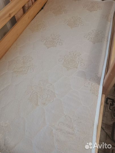 Детская кровать с бортиком от 3 лет с матрасом