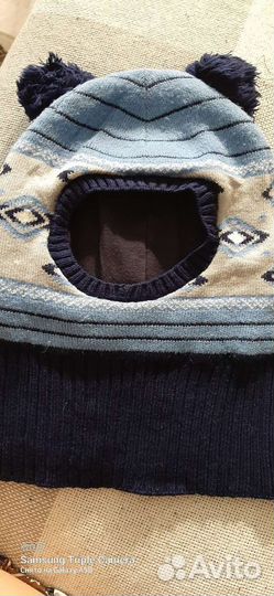 Шапка шлем для мальчика