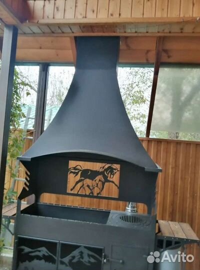 Мангал с вытяжкой