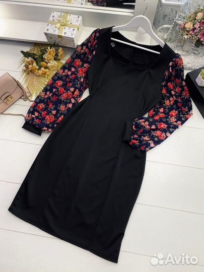 Платье рукав шифон