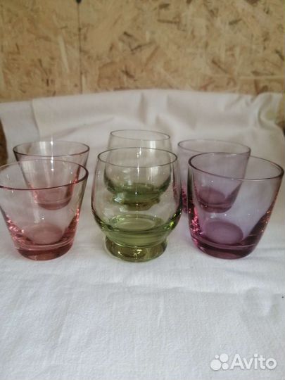 Стопки СССР цветное стекло