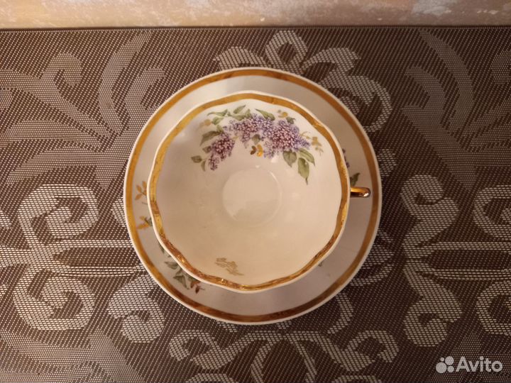 Чайный сервиз СССР дулево сирень