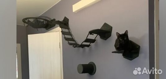 Комплекс для кошек (цвет эбеновое дерево)