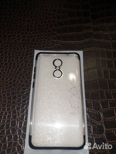 Чехол для Xiaomi Redmi Note 4X, прозрачный чёрный