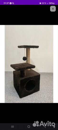 Домик для кошки с когтеточкой