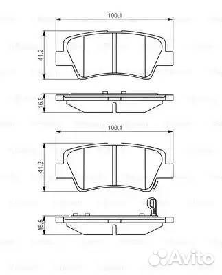 Колодки тормозные hyundai solaris 10/sonata V (NF)