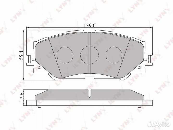 Колодки тормозные дисковые перед
