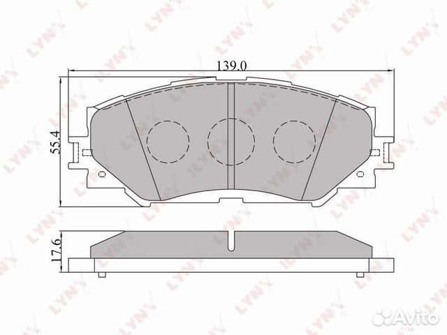 Колодки тормозные дисковые перед