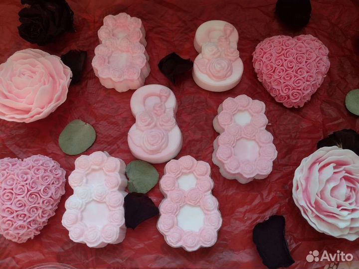 Мыло ручной работы на 8 марта.Розы