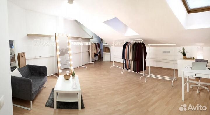 Шоу-рум аренда рейла (вешалки) полки витрины шкафа