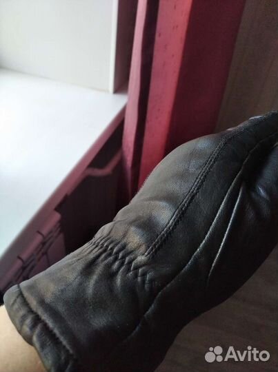 Перчатки кожаные