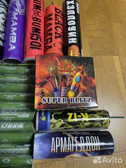 Большой набор петард на новый год