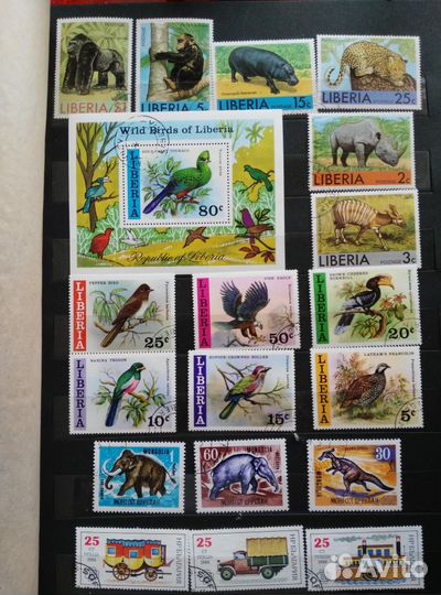 Альбом марок 60-80 гг флора фауна искусство