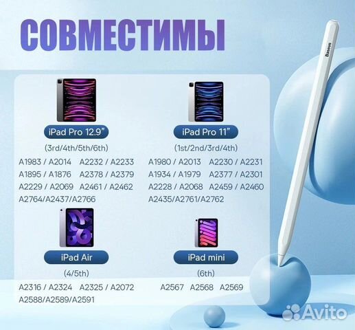 Стилус Baseus для iPad Apple Pencil 2 (Новый)
