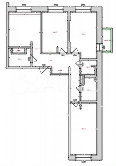 3-к. квартира, 87,5 м², 8/17 эт.