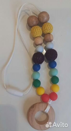 Слингобусы (бусы для мамы), держатели для соски