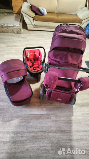 Коляска adamex 3 в 1 бу