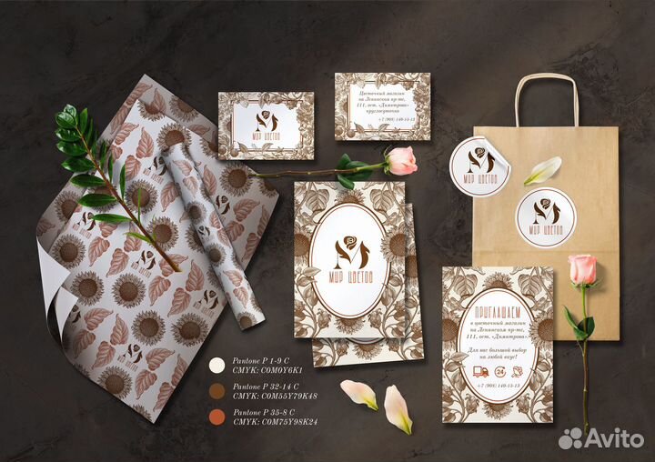 Фирменный стиль, брендбук, логотип, дизайн визитки