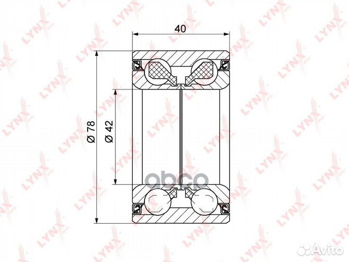 Подшипник ступицы пер.hyundai/KIA elantra/I30