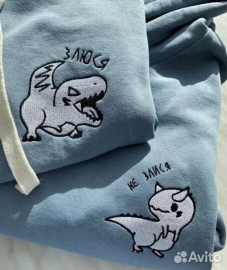 Парные футболки с вышивкой / печатью