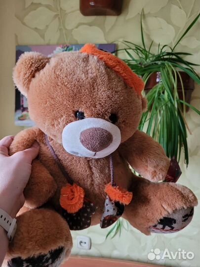 Плюшевый медведь 50 см. С карманом на замке