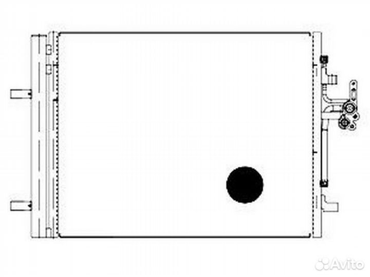 Радиатор кондиционера для а/м volvo s60 (10) /s80