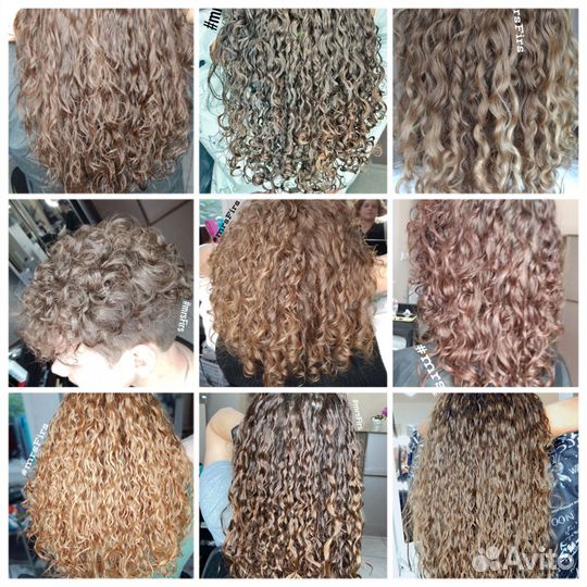 Биозавивка, мелирование, креативное окрашивание