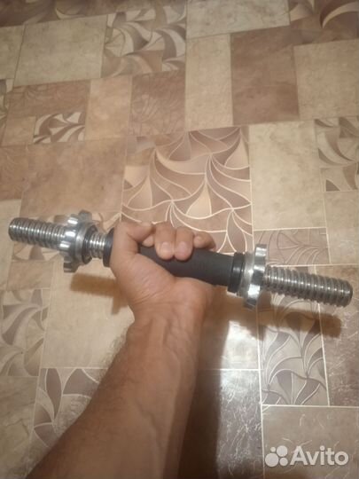 Грифы гантельные,26 мм., новые, цена за 2 шт