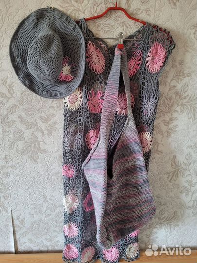 Вязанные крючком комплекты на лето